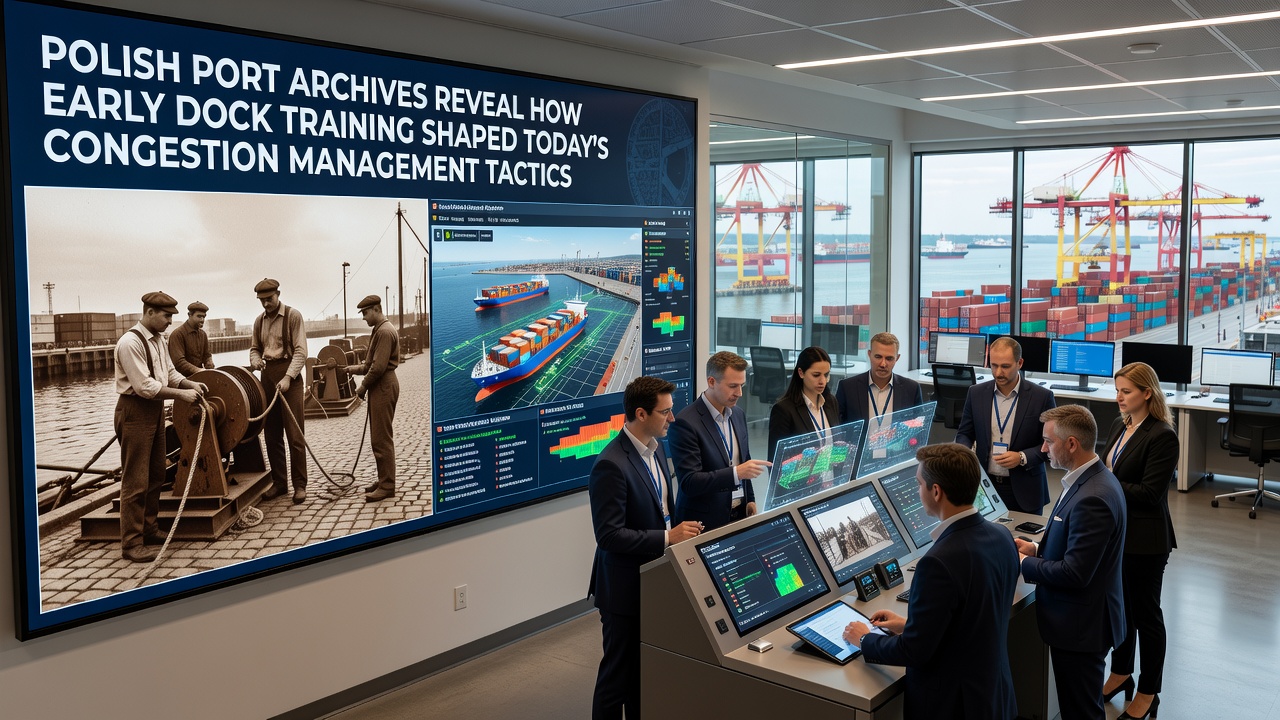 Modern port congestion management dashboard derived from historical training data